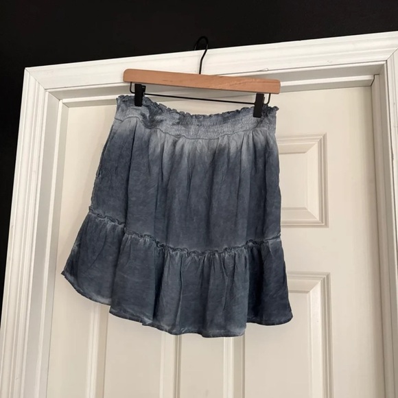 Anthropologie Pilcro Tie-Dye Mini Skirt Blue 
size Medium - Picture 6 of 12